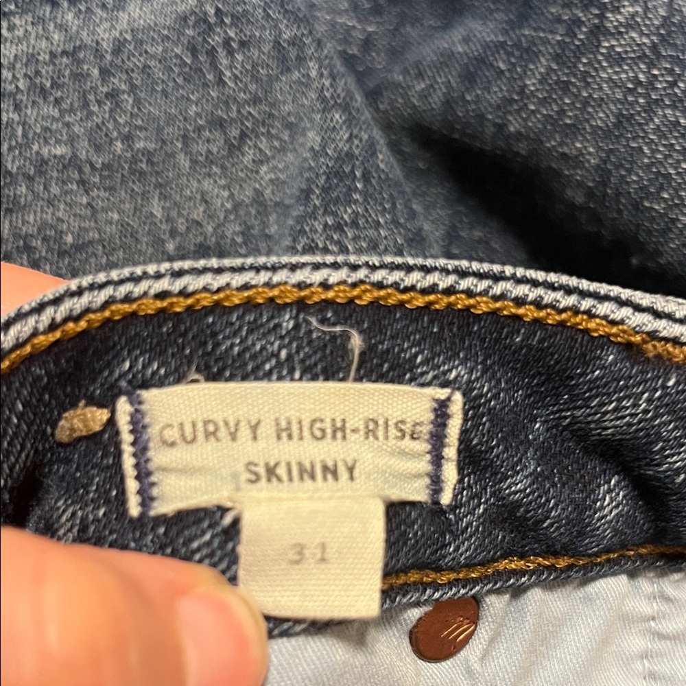 Madewell Dark Blue Skinny Jeans - Picture 6 of 6